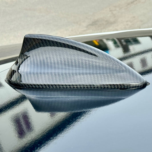 EuroCarbon BMW Carbon Shark Fin Antenna Cover On Car