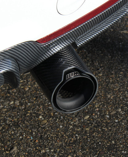 EuroCarbon M Performance / M Sport BMW Gloss Black Carbon Fiber Exhaust Tips Installed M2 M3 M4 M5 M6 F30 F32 F22 F10 G20 G22 G80 G82