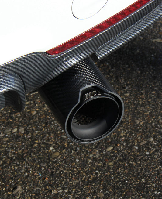 EuroCarbon M Performance / M Sport BMW Gloss Black Carbon Fiber Exhaust Tips Installed M2 M3 M4 M5 M6 F30 F32 F22 F10 G20 G22 G80 G82